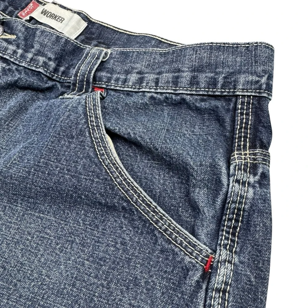 Vintage Levi's Shorts‎ Mens 36x11 Denim Worker Y2K Blue Baggy Grunge Skater